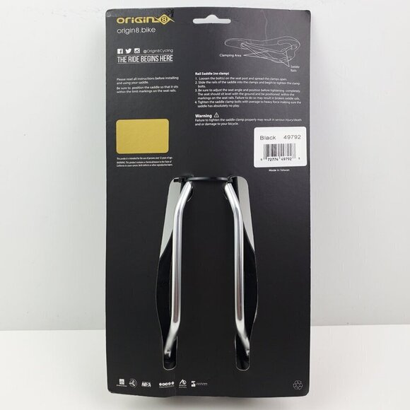 Origin 8 Pro Uno-S Saddle Bicycle Bike Seat Ergonomic Gel Foam Stitched 49792 - Picture 2 of 8